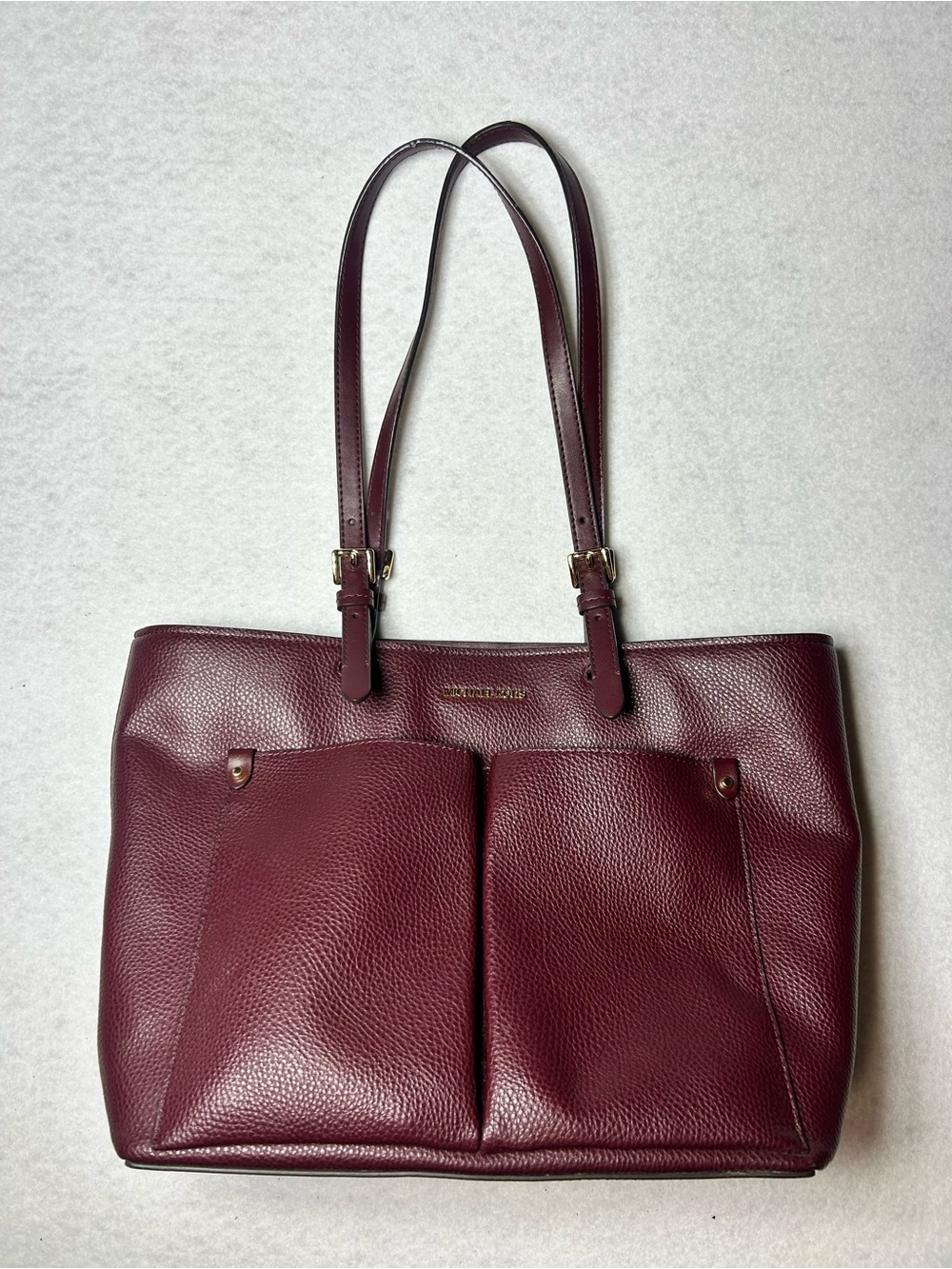 Michael Kors Burgundy jet set travel bag purse tote